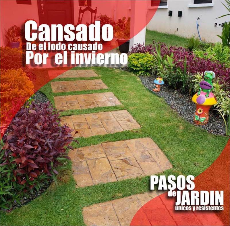 PASOS DE JARDIN CUADRADOS
