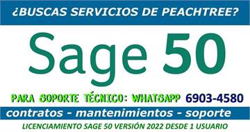 SAGE 50 PEACHTREE - SOPORTE Y LICENCIAMIENTO