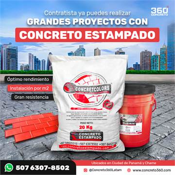 CONCRETO ESTAMPADO VENTA DE MATERIALES