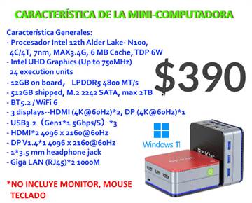 PROMO MINI-COMPUTADORA EXCELENTE RENDIMIENTO EN $390
