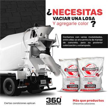 ¡Servicio especializado en manejo de concreto!