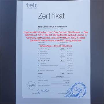  (WhatsApp…. +1((720)5999687)   - Buy TELC-Zertifikat A1, Buy TELC -Zertifikat A2, Buy TELC-TESTDAF-